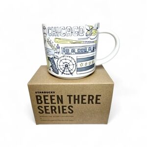 Starbucks Chicago Mug BEEN THERE SERIES White and Blue NEW IN BOX